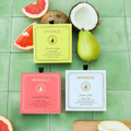 Fruity Boxed Flower Built-In Body Wash + Buffer 3 Piece Set