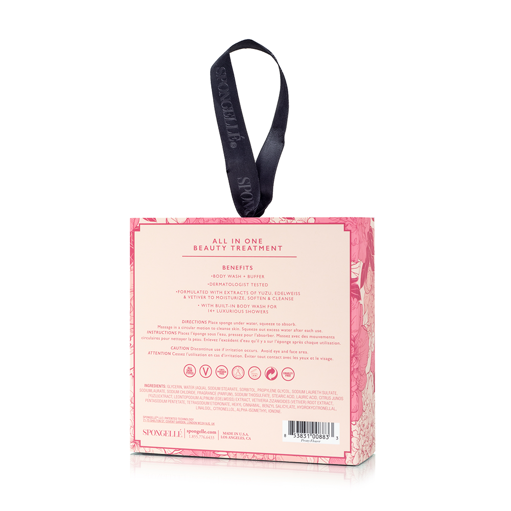 Built-In Body Wash + Buffer | Peony Flower