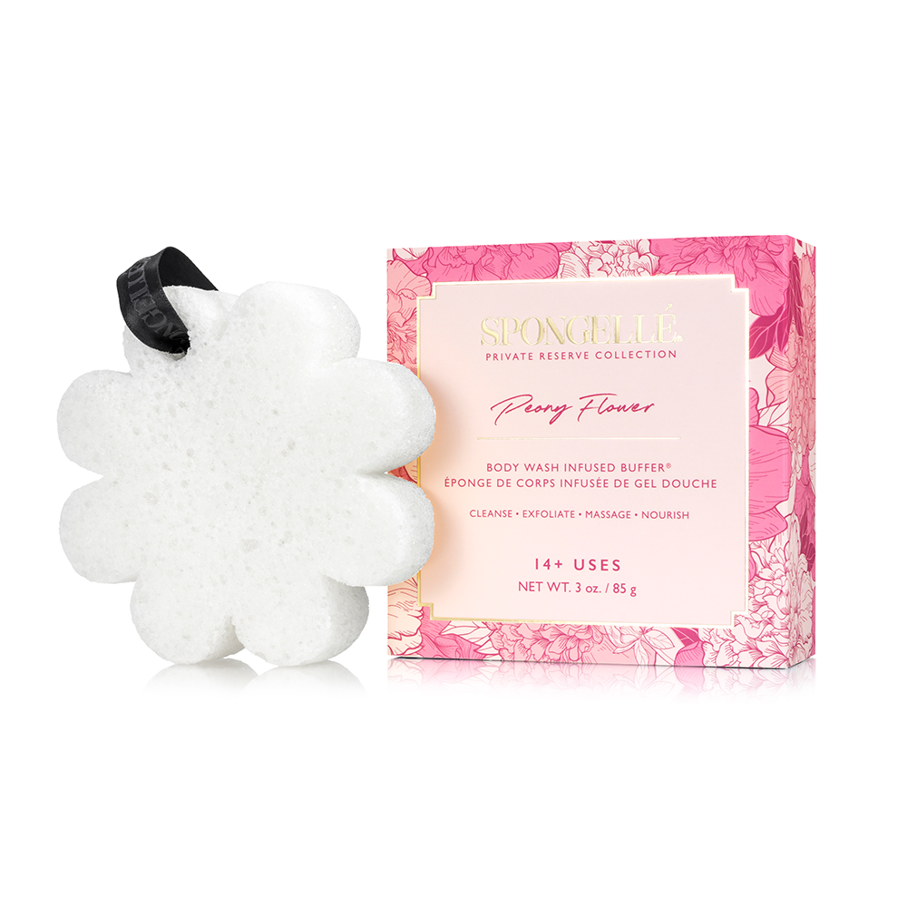 Built-In Body Wash + Buffer | Peony Flower