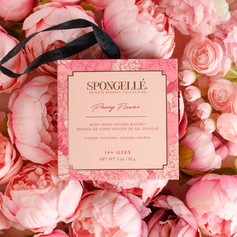 Built-In Body Wash + Buffer | Peony Flower