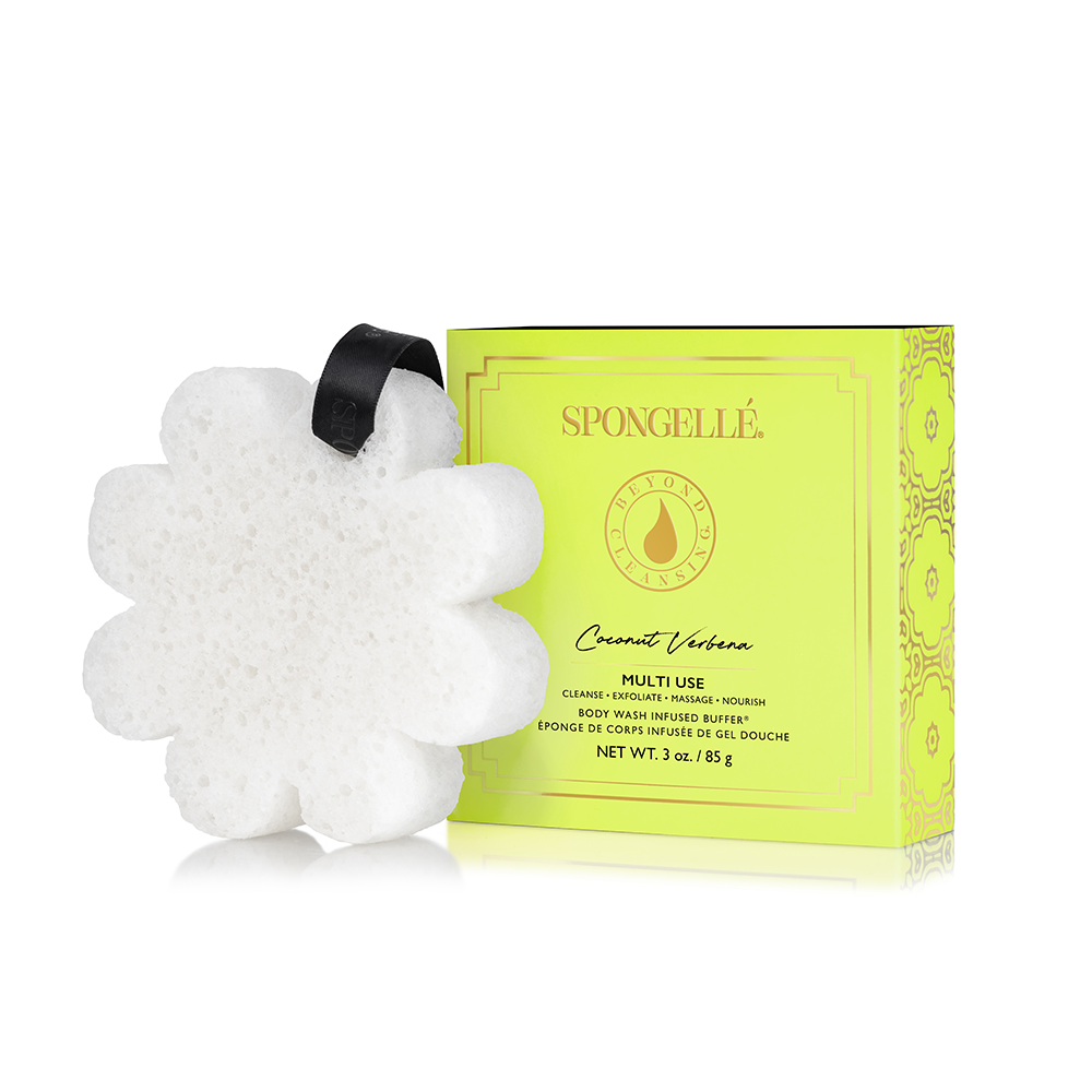 Fruity Boxed Flower Built-In Body Wash + Buffer 3 Piece Set