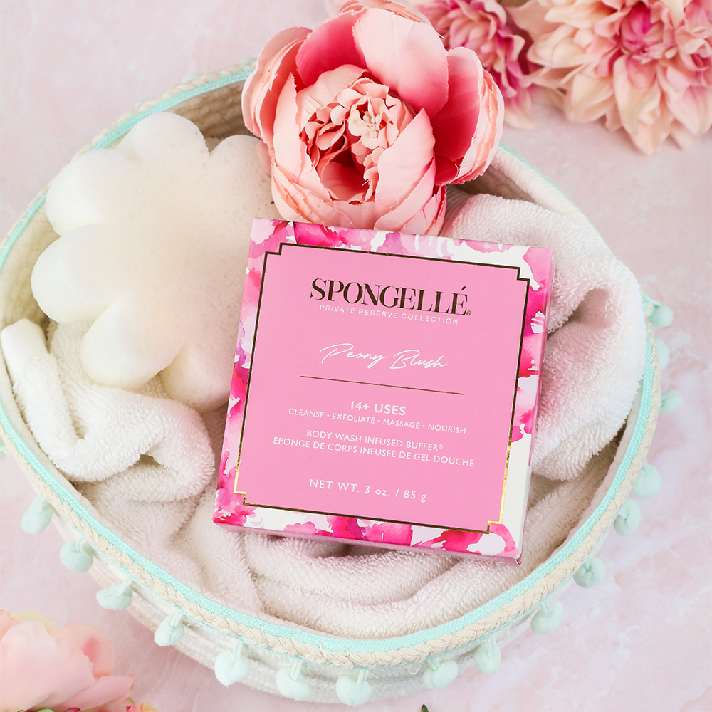 Built-In Body Wash + Buffer | Peony Blush